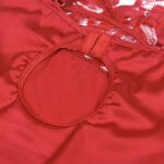 SUBBLIME - BABYDOLL EN SATIN AVEC DENTELLE ROUGE S/M – Image 10