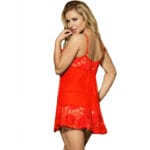 SUBBLIME - BABYDOLL FLORAL LACES ROUGE L / XL – Image 2