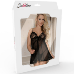 SUBBLIME - DRESSES ENSEMBLE ROBE ET THONG NOIR S / M – Image 4